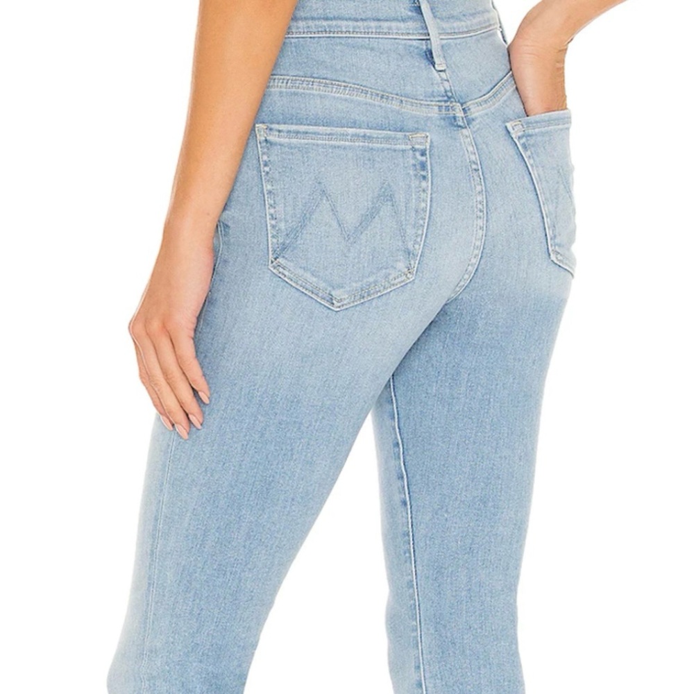 MOTHER The Stunner Ankle Fray High Waisted Jeans